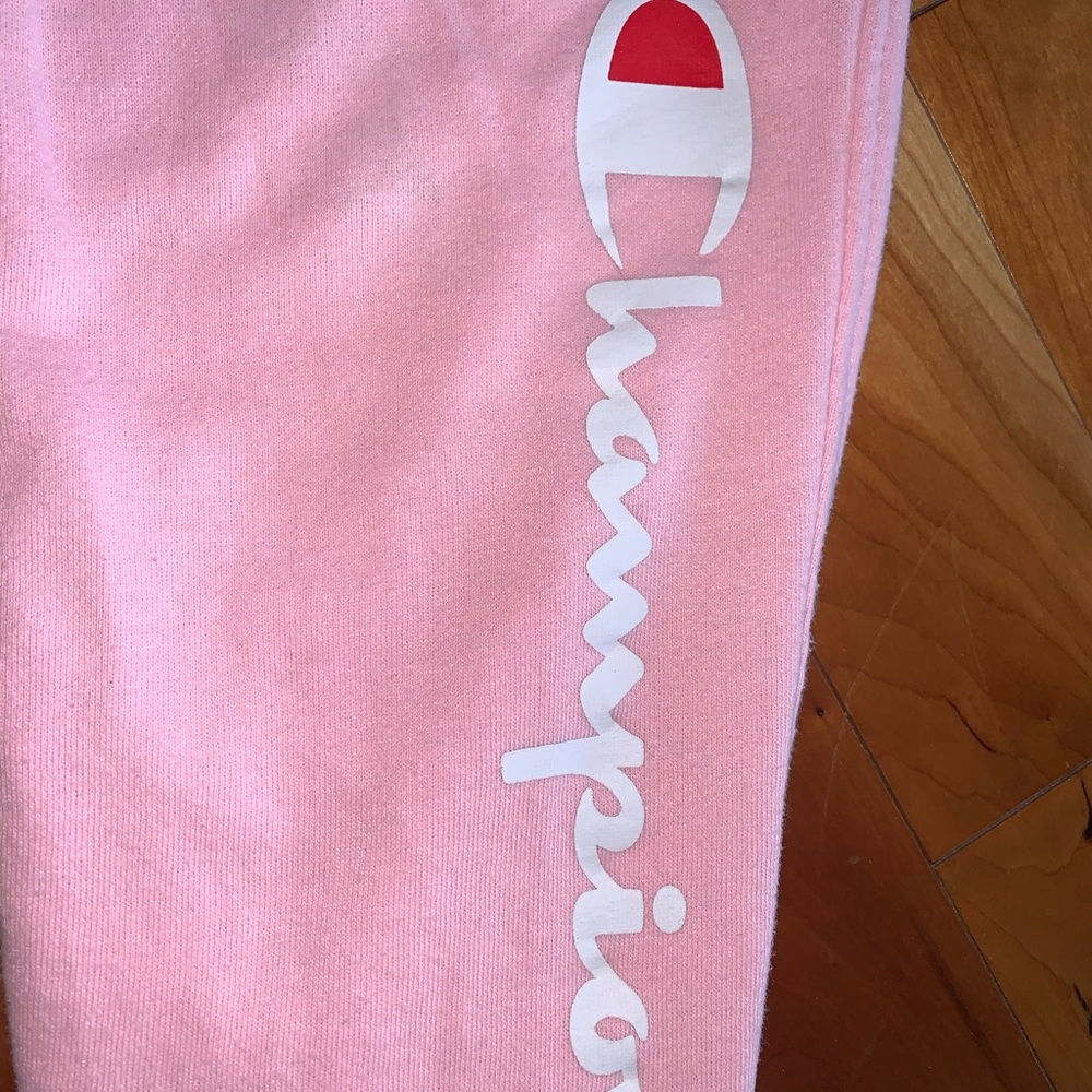 champion pink sweats youth x-large
